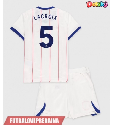 Lacne Dětský Futbalové dres Chelsea Maxence Lacroix #5 2026-27 Krátky Rukáv - Tretina (+ trenírky)